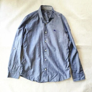 burberry blacklabel Herren Baumwolle Leinen Langarm Hemden L - Bild 1 von 9