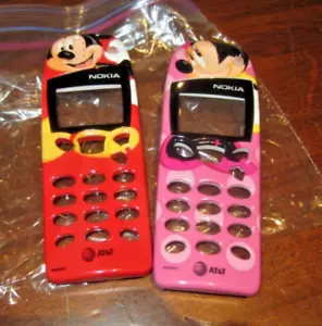 Vintage Disney Mickey + Minnie Mouse Phone Cover Nokia 5100 AT&T - Picture 1 of 2