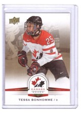 Tessa Bonhomme 2014-15 UD Team Canada Juniors Gold Parallel Card #65