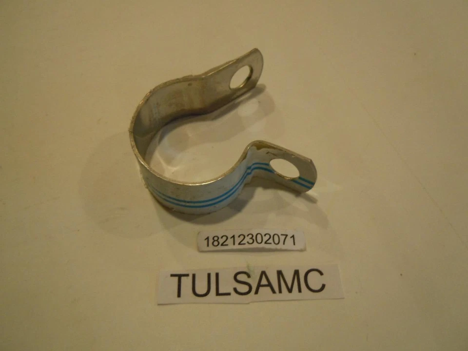 BMW 18212302070 NEW STAINLESS LEFT EXHAUST PIPE CLAMP R45 R65 R65LS FROM 11/1982 - Image 1 of 1