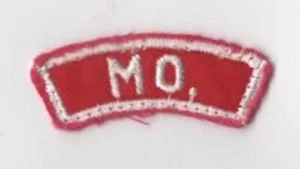 Tiras estatales rojas y blancas MISSOURI WHT Bdr. (COSIDO) [RW-118] - Imagen 1 de 1