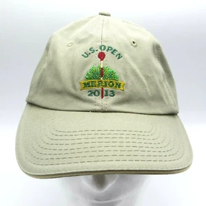 US ABIERTO 2013 Merion Sombrero USGA Gorra Miembro Caqui Correa Ajustable Ardmore PA - Imagen 1 de 10