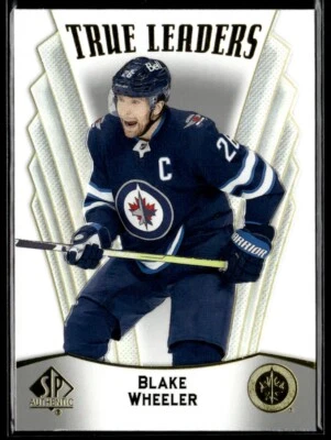 2021-22 Sp Authentic True leaders Blake Wheeler #TL-19 H4R3G - Image 1 of 2