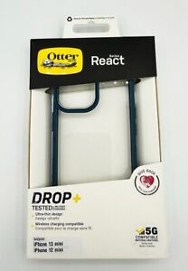 OtterBox React iPhone 13 Mini Drop Geprüfte Rückseite Hülle - klar/blau