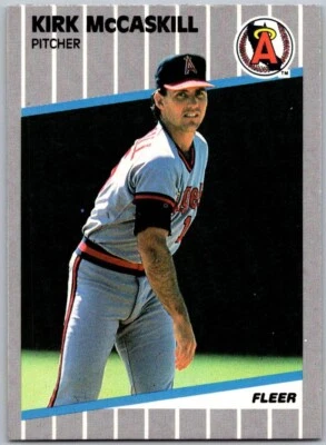 1989 Fleer - #483 Kirk McCaskill - *Near Mint* - Image 1 of 2