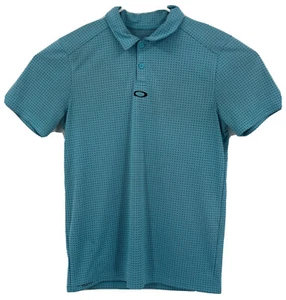 Oakley Tailored Fit Golf Polo Shirt Mens Size M Medium Blue - Picture 1 of 6