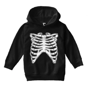 Skeleton Ribcage - Halloween Outfit Costume Scary Toddler/Youth Hoodie - Picture 1 of 12