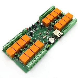 Denkovi LAN IP 16 Canali Relè Scheda Internet Ethernet Domotica Modulo, 12VDC - Bild 1 von 5
