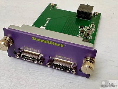 16419 SUMMITSTACK EXTREME NETWORKS STACK EXPANSION MODULE & 250084-00 CABLE - Image 1 of 3