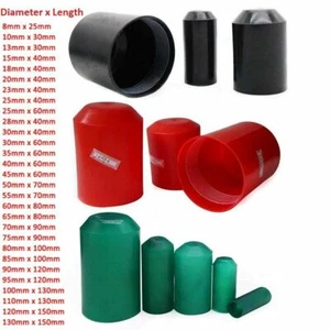 Durchmesser 8mm-90mm schwarz/rot/grün selbstklebend Kleber ausgekleidet Schrumpf Endkappe Schlauchfolie - Bild 1 von 11