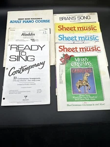 Seven (7) Vintage (‘72-‘88) Pieces Of Sheet Music - Picture 1 of 16