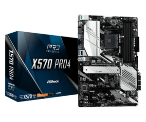 ASRock AMD X570 Motherboard ATX X570 PRO4 Socket AM4 DDR4 SATA3 HDMI DP M.2 NEW - Picture 1 of 5