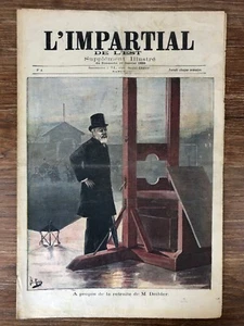 (Gr. LE PETIT JOURNAL) L'Impartial de L'Est 1899 Guillotine Bourreau DEIBLER - Bild 1 von 2
