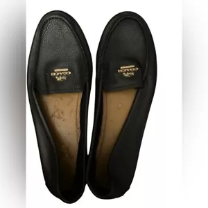 Coach Marley Driver Black Leather Loafer Shoe - Picture 1 of 12
