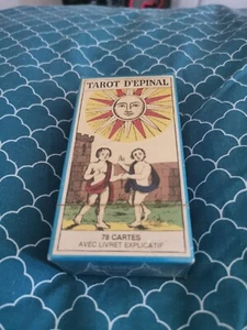 TAROT D'EPINAL 78 CARTES + LIVRET FRANCAIS / ANGLAIS CARTOMANCIE GRIMAUD Neuf - Picture 1 of 6