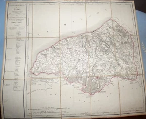 CARTE seine inferieure / atals national de france 1790 corrigee en 1818 - Picture 1 of 1