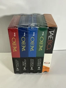 NEW Billy Blanks Taebo Live Instructional Workout Videos VHS Set (5 Tapes) - Picture 1 of 4