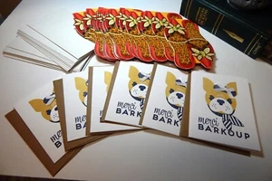 PUNCH STUDIO 19 Note Cards Shoe Slipper Cards & 6 Merci Barkoup Note Cards - Picture 1 of 6