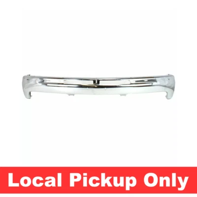New Front Chrome Steel Bumper For 99-02 Silverado Sierra GM1002376 w/o Brackets - Image 1 of 4