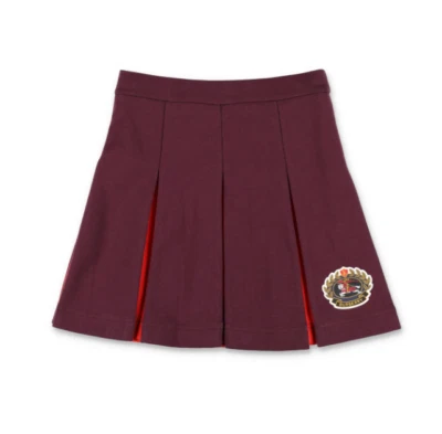 Burberry Girl's Gabrielle Varsity college pleated Skirt logo size 10 12 $370 - Image 1 of 3
