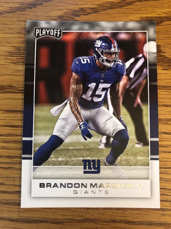 Brandon Marshall 2017 Panini Playoff  Giants Card #62  *822* - Image 1 of 1