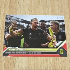 2023 Topps Now MLS 1 WALKER ZIMMERMAN NASHILLE FC RED /10