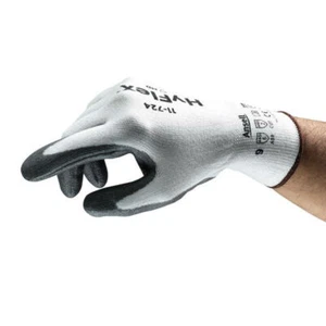 ANSELL HYFLEX 11-724 REUSABLE 13 GAUGE CUT RESISTANT PROTECTION WORK GLOVES 10 - Picture 1 of 2