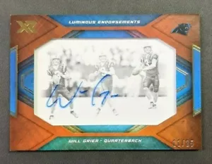 Will Grier 2019 Panini XR Luminous Endorsements 25/11 - Imagen 1 de 3