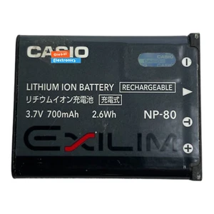 Genuine Original CASIO NP-80 EXILIM Battery Replacement - OEM Part - Picture 1 of 4