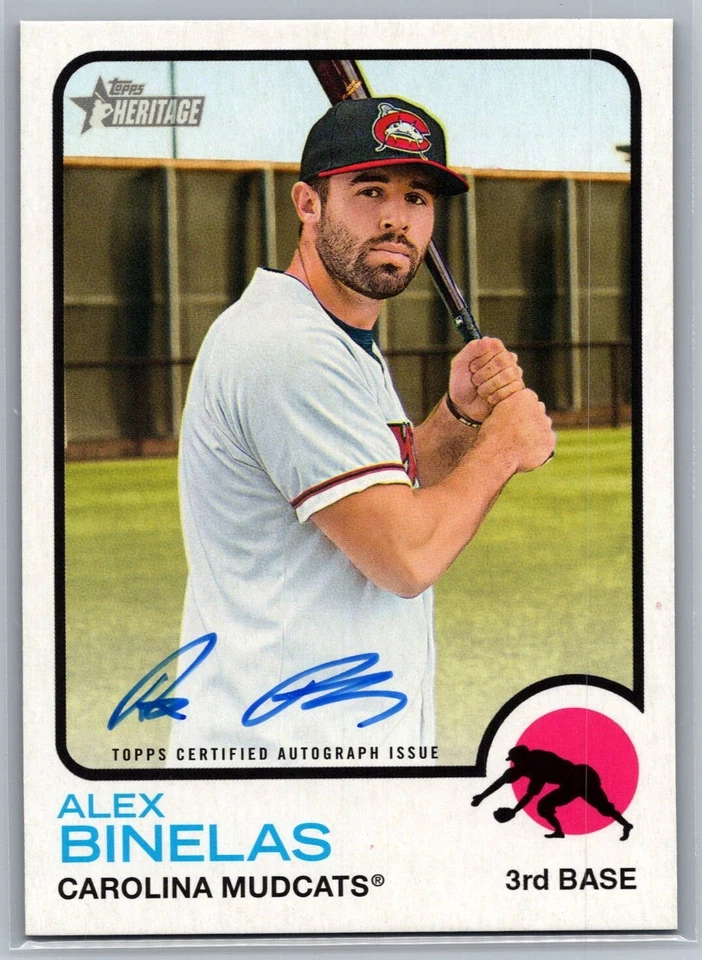2022 Topps Heritage Minors Alex Binelas Real One Auto #ROA-AB Red Sox - Image 1 of 2