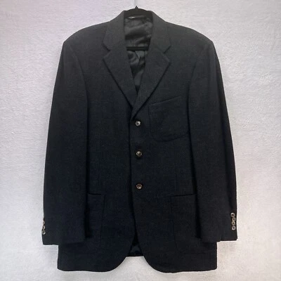 Blazer Ralph Lauren Para Hombres 40 Largo Gris Carbón Polo Lana Cachemira Hecho en Italia Foto 1 de 4