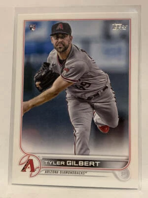 #130 Tyler Gilbert Rookie Arizona Diamondbacks 2022 Topps Series One Baseball Ca - Image 1 of 2