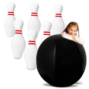 Giant Inflatable Bowling Set for Kids, Jumbo Bowling Ball & Pins, Giant - Picture 1 of 7