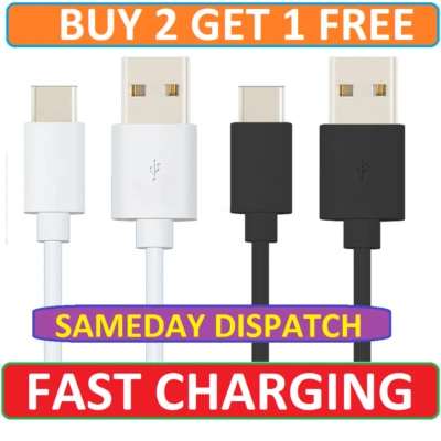For Samsung Galaxy S10 S20 S21 FE Plus Ultra Note 8 9 USB Charger Charging Cable - Image 1 of 4