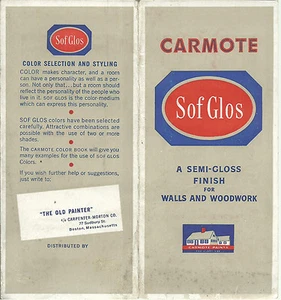 Carmote Sof Glos Farbe seidenmatt Oberfläche Wände & Holzarbeiten Vintage Farbkarte - Bild 1 von 3