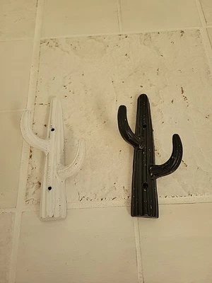 Gancho de pared rústico de hierro fundido para cactus perchero toallero colgador de llaves resistente 7" Foto 1 de 4
