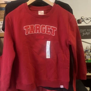Target Red Sweatshirt size L 10/12 Kids - Picture 1 of 4