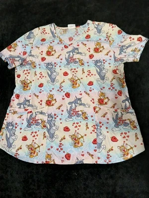 Tom And Jerry Uniform Scrub Top Size L - Image 1 of 4