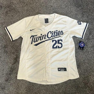 Adult Large Byron Buxton Minnesota Twins Cream Twin Cities Jersey - Picture 1 of 2