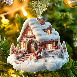 Weihnachtsiglu Ornamente 1 Set * Weihnachten Schneehaus t Anhänger C7W7 - Bild 1 von 22