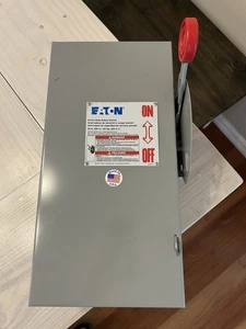 CH Eaton DH361NGK Trennschalter (NS) 30 Amp 600 Volt 3P4W Sicherung - NEU OPEN BOX - Bild 1 von 5