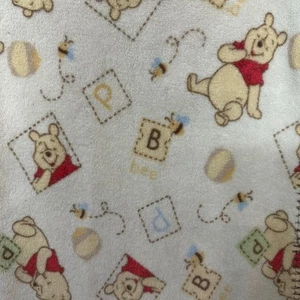 Winnie the Pooh Vintage Fleece Baby Blanket Nursery Nursery Comforter Soft Crib - Picture 1 of 4