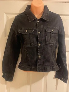 Michiko Koshino Women's Black  Two Pocket Jacket Long Sleeve Size S  -L4 - Picture 1 of 5