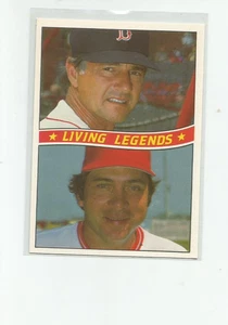 1984 DONRUSS #B LIVING LEGENDS CARL YASTRZEMSKI/JOHNNY BENCH - Picture 1 of 2