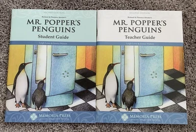 Memoria Press Literature Guide Mr. Popper’s Penguins 3rd Grade homeschool book  - Image 1 of 3