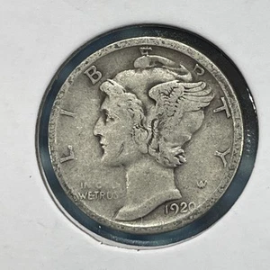 Moneda de diez centavos Mercury 1920 D F4280 - Imagen 1 de 2