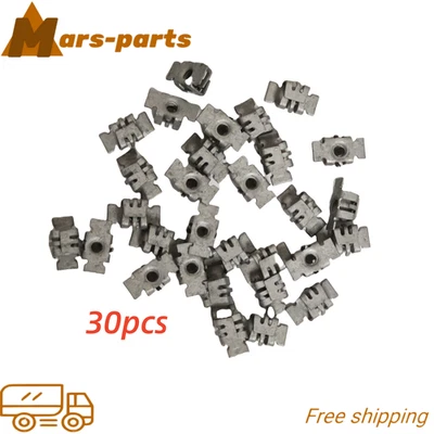 30Pcs Fit For Cadillac GMC Bumper Fascia Fender Liner Special Nuts Retainers Foto 1 de 4