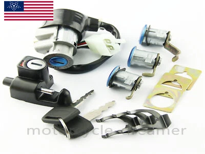 For Honda Ignition Switch Lock Fuel Gas Cap Key Set Fit CN250 Helix 1986-2007 Foto 1 de 4