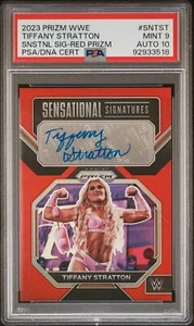 Tiffany Stratton 2023 Panini Prizm WWE Sensational Signatures Red /99 PSA 9 Mint - Picture 1 of 3