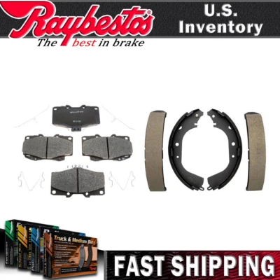 Pastillas de freno delanteras de cerámica herrajes y zapatas traseras para Toyota 4Runner 1996-2000 Foto 1 de 4